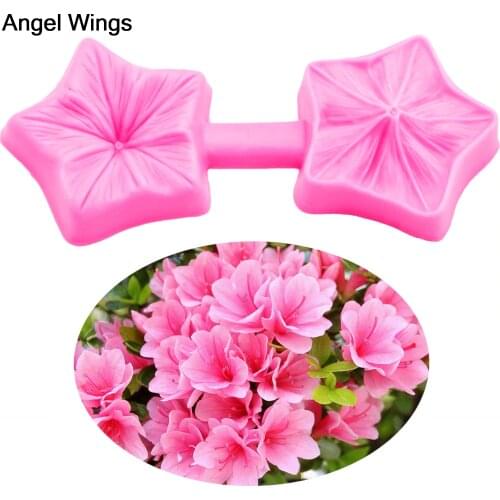 Food grade Petals Embossed silicone mold 3D Reverse forming Fondant Cake Pillar shaped for Chocolate Decoration Tools F1259