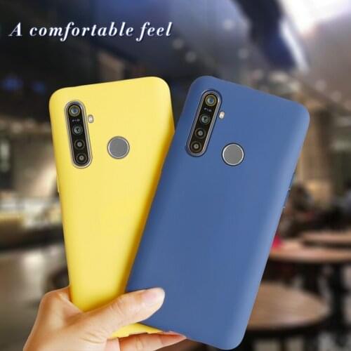 Candy Silicone Case for Realme 5i 6i Case Solid Color Shockproof Bumper Cover Matte Case for OPPO Realme 6i Realme5i Soft Fundas