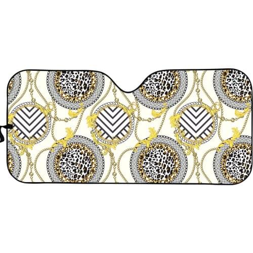 Leopard Stylish Design Automotive Windshield Sunshade for Women Heat Reflector Car Windshield Sun Shade New Luxury Accessories