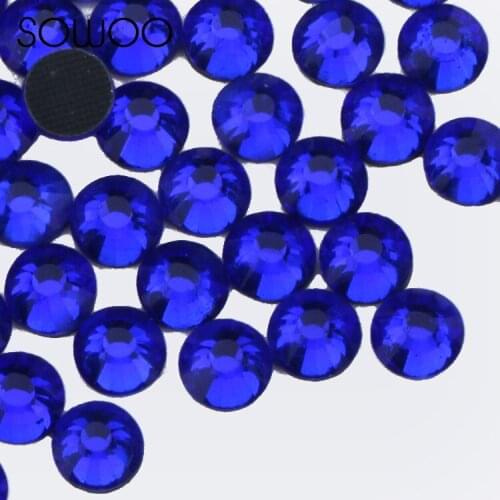 SS6 -SS20 Ccpri Blue similar SWA Rhinestone1440pcs/lot High quality Hotfix Strass use for high-end clothing free shipping SOWOO
