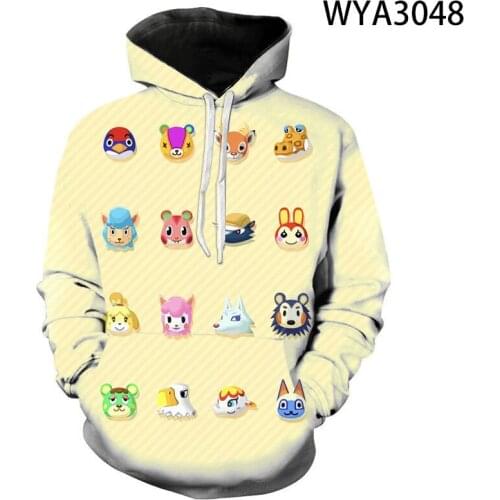 New Animal Crossing 3D Printed Hoodies Men Women Children Sweatshirts Fashion Kids Hooded Boy Girl Streetwear Pullover Jacket