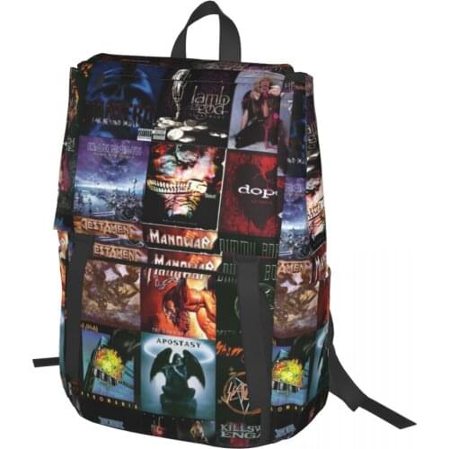 Heavy Metal Backpack for Girls Boys Travel RucksackBackpacks for Teenage school bag
