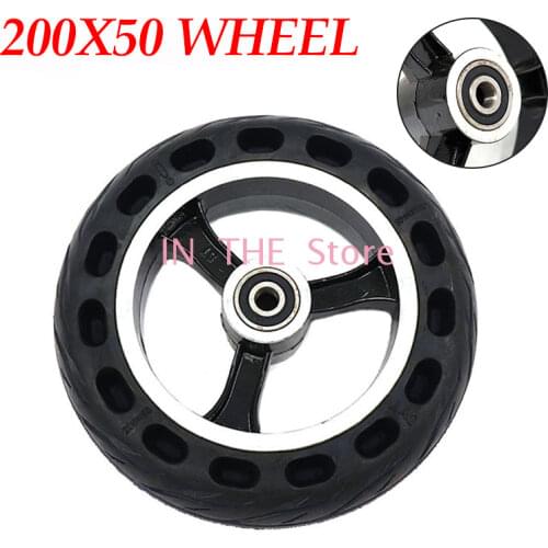 200x50 Solid Wheel Explosion-proof Electric Bike Scooter Tyre 8 Inch Motorcycle Solid Tires Bee Hive Hole