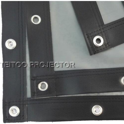 84 Inches 16:9 PVC Soft Curtain Wall Mount Rear Profection Screen for All Portable Mobile Projectors HD Home Theater Screen