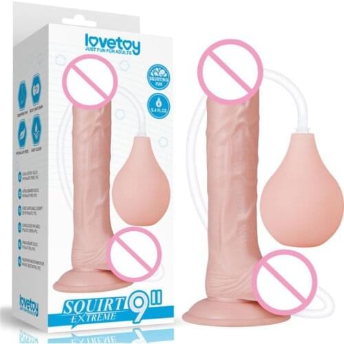 9 inch Squirting Dildo Ejaculating Dildo,Realistic AnalDildo Sex Toy Strap on Realistic Dildo Suction Cup