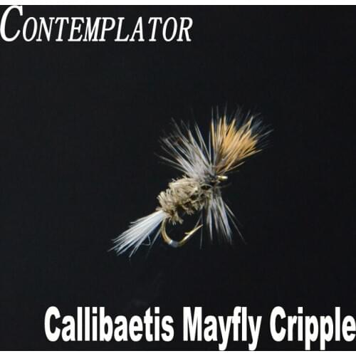 CONTEMPLATOR 5pcs/box 16# Callibaetis Mayfly Cripple emerging mayflies dry fly lures artificial fly fishing false flies bait
