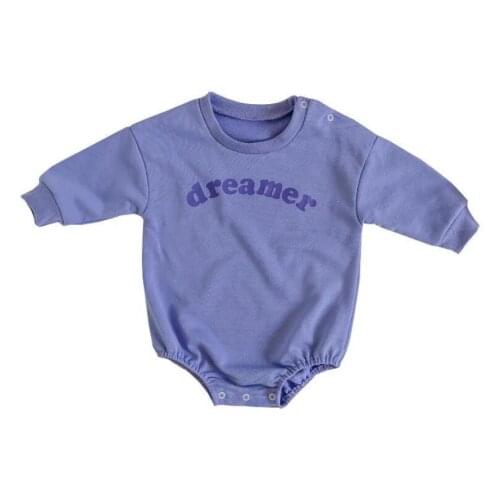 0-24M Spring Baby Boys Girls Letter Romper Warm Autumn Infant Kids Romper Baby Girls Boys Romper Long Sleeve Jumpsuit Clothes