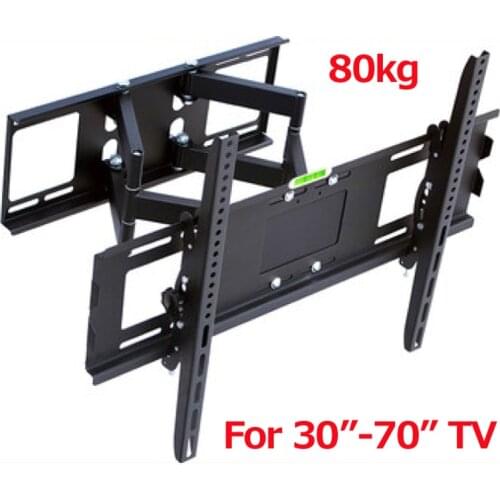 DL-D-108LT 30"-75"65" 80kg HEAVY DUTY full motion Big tv wall mount VESA 700X500 adjustment arm bracket swivel 90