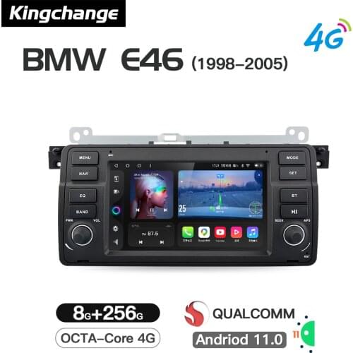 Kingchage Android 11 Car Multimedia Player For BMW 3 Series E46 M3 318/320/325/330/335 1998-2005 Radio Stereo GPS Navigation