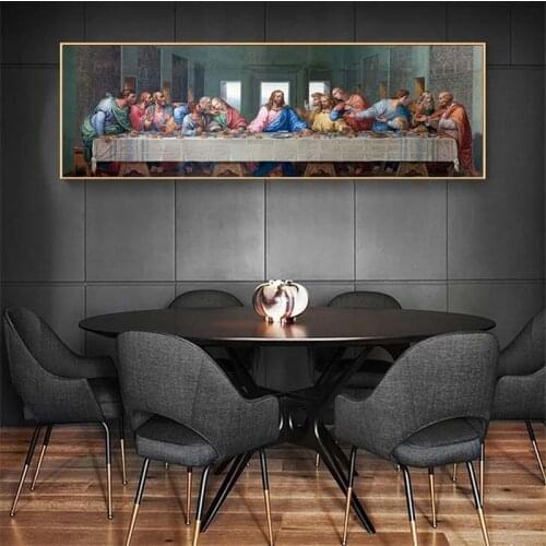 The Last Supper By Leonardo da Vinci Canvas Paintings On the Wall Art Posters And Prints Famous Christ Art Pictures Wall Decor