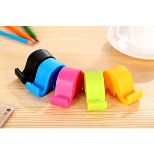 Hot sale universal car phone silicone holder bracke Foldable cell Mounts & Movie Base Stand seat for Iphone