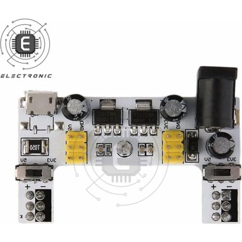 MB102 DC 7-12V Micro USB Interface Breadboard Power Supply Module 2 Channel Board For Arduino Diy Kit