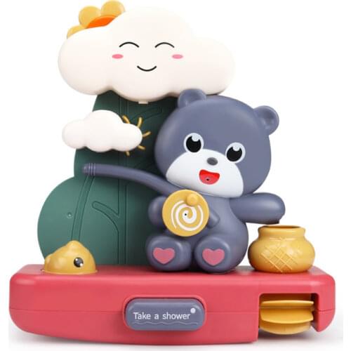 2021 New childrens Bathroom Bathing Toys Baby bath interactive Toy Swimming pool Shower Game For Kids Cute Bear Shape