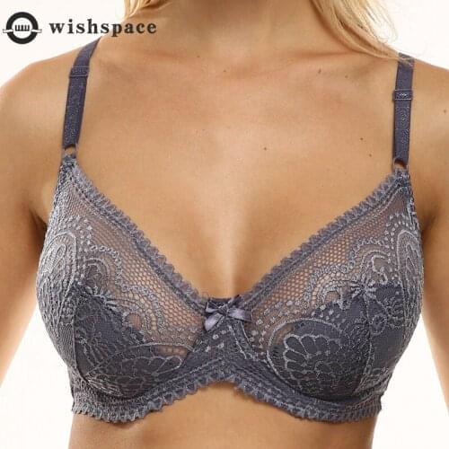 The New European and American Wind Ultra-thin Double-breasted Gather Rims Lace Underwear Bra French Sexy Bras