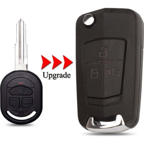 Kutery Upgrade Folding Car Key Shell For Chevrolet Lacetti Nubira For Buick Alarm 2005-2009 3Buttons Remote Car Key Cover Case
