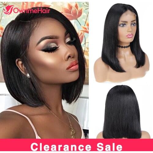 13x4 Lace Front Wigs Short Bob Wigs 4x4 Lace Closure Human Wigs Brazilian Straight Human Hair Wigs Lace Frontal Human Hair Wigs