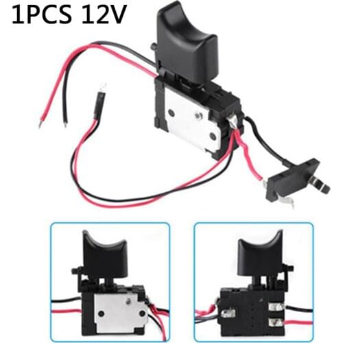 Switch Speed Control Trigger Button Power Tool Accessories For 12V Rechargeable Electric Drill
