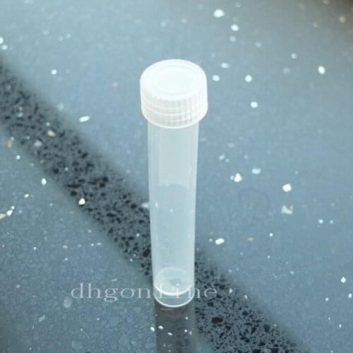 50 pcs 10ml Test Tubes Vial Screw seal Cap Pack container Storage powder craft sample Plastic