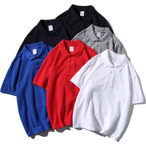 Summer New Men Polo Daily Casual Short Sleeve Polo Shirts Solid Color 100% Cotton Soft Streetwear Fashion Men Tops