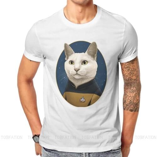 Data Cat Formation Special TShirt Star Trek Trekkers TOS Space Film Top Quality New Design Gift Clothes T Shirt Short Sleeve