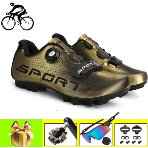 Mountain Bike Shoes Men Women Zapatillas Mtb Ciclismo SPD Pedals Add Sunglasses Breathable Self-locking Riding Bicycle Shoes