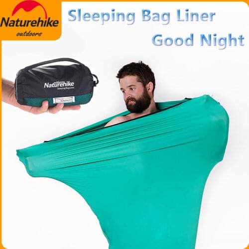Naturehike High Elasticity Sleeping Bag Liner Portable Carry Sheet Hotel Anti Dirty Sleeping Bag for Camping Outdoor Recreation