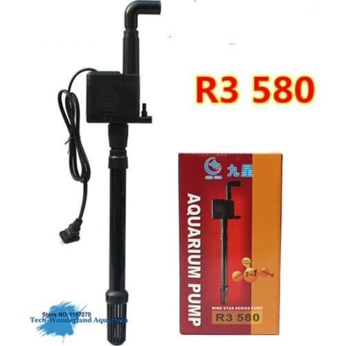 High quality Submersible pump for aquarium fish tank water pump 3 in 1 oxygen pump filter pump 900L/H R3 580