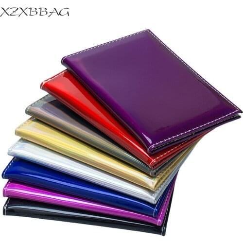 XZXBBAG Fashion Laser PU Leather Passport Cover Unisex Passport Card ID Holders Travel Document Organizer Passeport Pouch Sheath