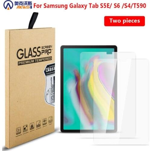 Tempered Glass Screen Protector for Samsung Galaxy TAB S6 10.5 2019 S4 S5E T720 T860 T835 T590 Screen Guard 2PCS