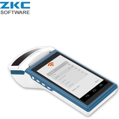 ZKC5501 GPS GPRS 3G Android Mobile Handheld Touch Screen Data Terminal Device with Thermal Printer NFC RFID Smart Card Reader