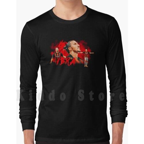 Zlatan Ibrahimovic Hoodies Long Sleeve Ibrahimovic Zlatan Zlatan Ibrahimovic Rossoneri Calcio Soccer League
