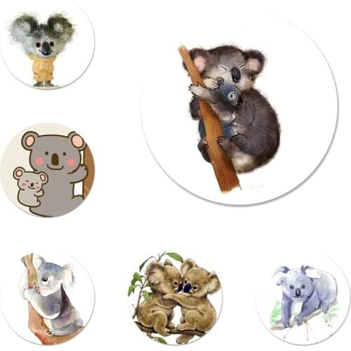 The koala portrait Icons Pins Badge Decoration Brooches Metal Badges For Backpack Decoration 58mm
