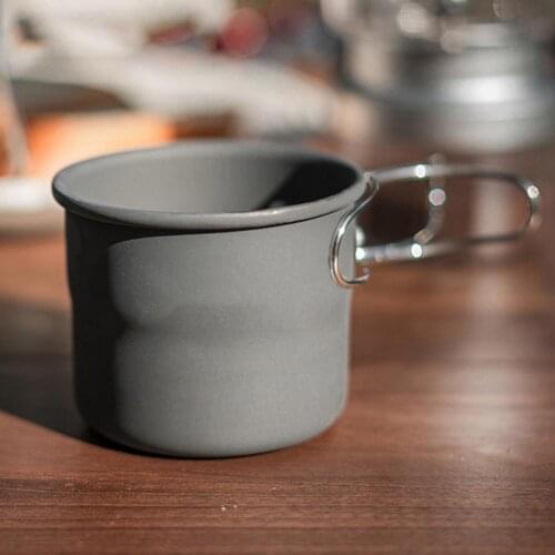 150ml Outdoor Camping Mug Hiking Cookware Camping Tableware Travel Kitchen Equipment Picnic Utensils Camping Equipment