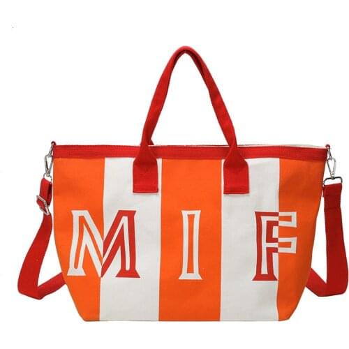 2019 Popular Printing Letter Canvas Bags Women Handbags Famous Brands High Quality Womens Bags Large Shoulder Bags For Girls