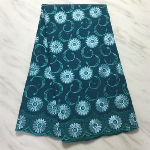 2021 High Quality African Nigerian Tulle Lace Fabric Cotton Embroidery Swiss Lace In Switzerland Dubai Fabrics 5yards