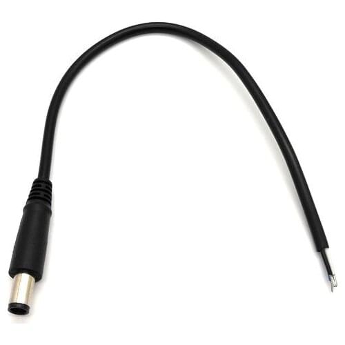 3pcs Universal DC Tip 7.4x5.0mm / 7.4*5.0mm Plug Power Cable for Dell HP Laptop Charger Power Supply Adapter DC Cord Cable 30cm
