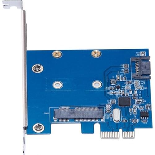 HOT-PCI-E To MSATA+SATA3.0 Expansion Card MSATA Adapter Card ASM1061 MSATA Hard Disk Adapter Card