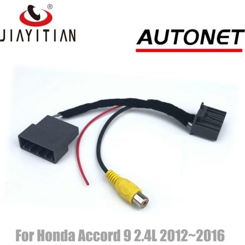 JIAYITIAN Adapter C24 Pin Cable For Honda Accord 9 2.4L 2012~2016 Rear view Camera to OEM Monitor Kit Parking Backup Camera