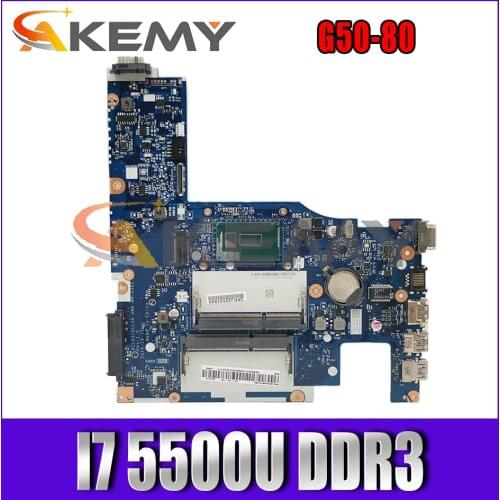 Akemy ACLU3/ACLU4 UMA NM-A362 Motherboard For Lenovo G50-80 Laptop Motherboard CPU I7 5500U DDR3 100% Test Work