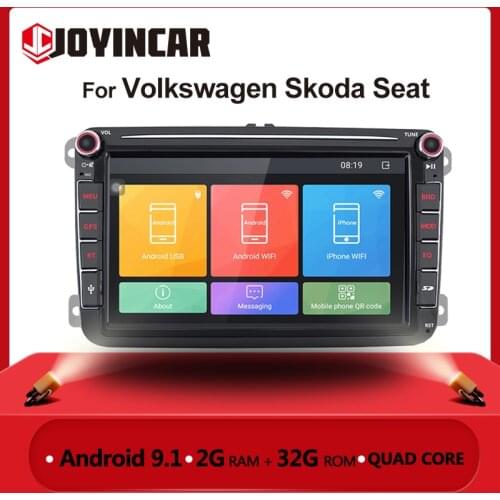 2 din Car Radio Android for VW Volkswagen Skoda Seat Octavia golf 5 6 Touran Passat B6 Polo Car Stereo Multimedia Player GPS BT