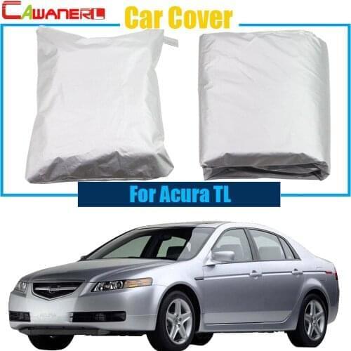 Cawanerl Car Cover Anti-UV Rain Snow Sun Resistant Protector Sun Shade Cover For Acura TL