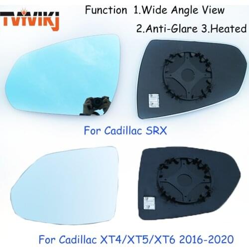 TVYVIKJ Side Rearview Mirror Blue Glass Lens For Cadillac SRX XT4 XT5 XT6 2016-2020 Wide Angle View anti glare door mirror wing