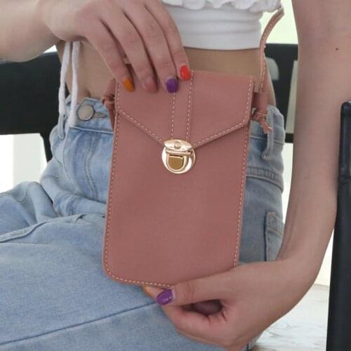 Brand Mini Crossbody Shoulder Bag Women High Quality Cell Phone Pocket Ladies Purse Clutch Fashion Leather Hasp Handbags Female