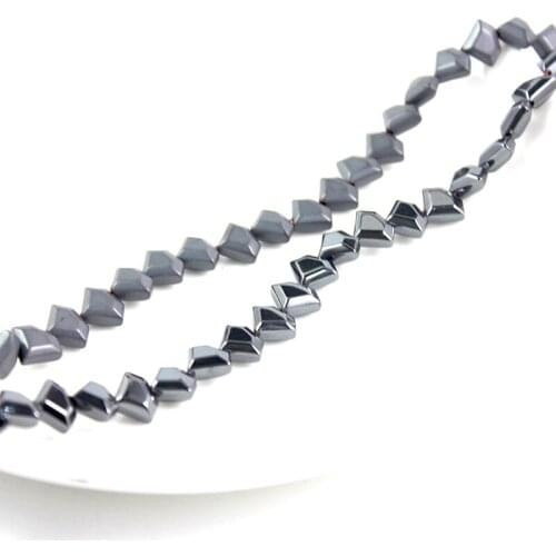 1 strand/pack Black Matte Gray Hematite Spacer Loose Beads for DIY Jewelry Making Bracelet and Necklace HLB1026