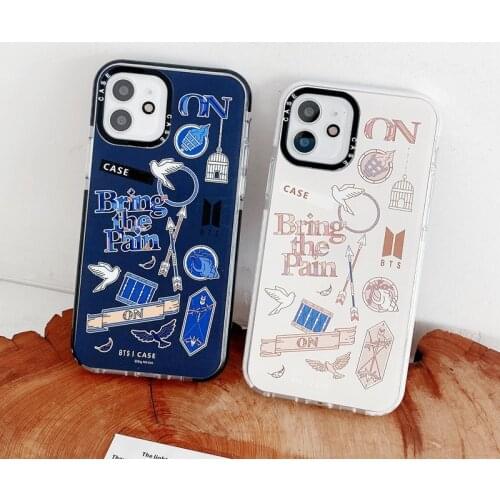 Fashion Trend Brand Label Phone Case For iPhone 12 Mini 11 Pro XS Max XR 12Pro SE 2020 7 8 Plus X Clear Silicone Soft Back Cover