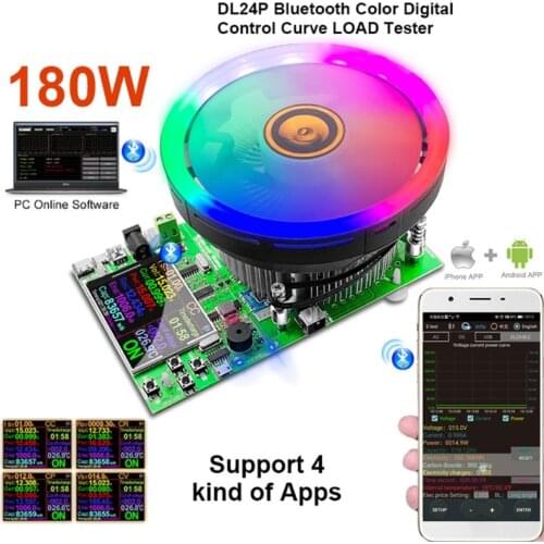 DL24/P Color 2.4" APP DC USB tester electronic load 18650 battery capacity monitor discharge charge power meter supply checker