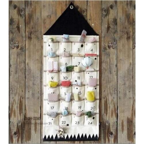 Hot House Shape Canvas Storage Bag Over Door Organizer Key Tel Clothing Toy Hanging Closet Organizer For Kid Room Nursery Decor