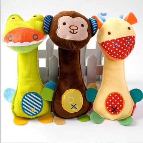 Hot Pet Dog Toys Knot Squeak Puppy Chew Toy Molars Bite Resistant Cotton Rope Bao Lulu Family Durable Pet Interactive Toys