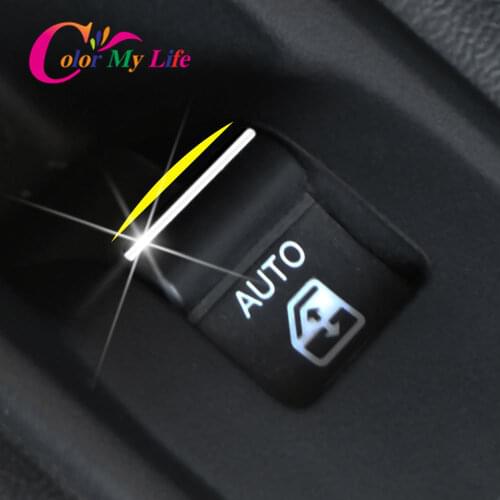 Color My Life 7Pcs/Set ABS Chrome Window Lifter Button Knob Cover Trim for Jeep Compass 2th 2017 - 2020 Interior Accessories