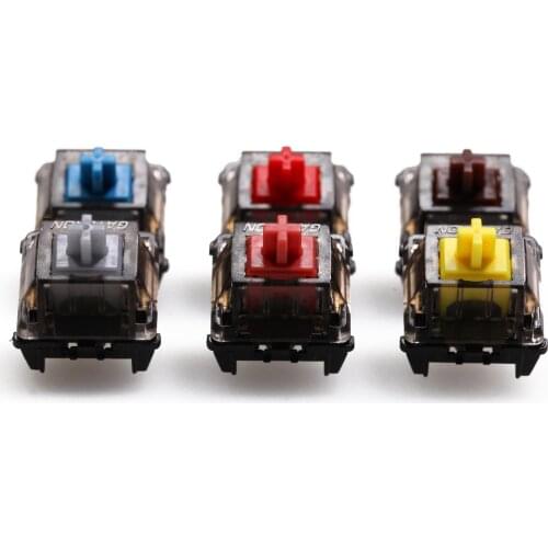 Gateron CAP Black Crystal Switch 3pin SMD RGB mx stem switch for mechanical keyboard pre lubed Brown Yellow Silent Red Silver